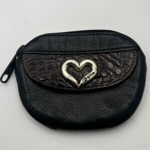 Y2K Black & Brown Brighton Coin Purse